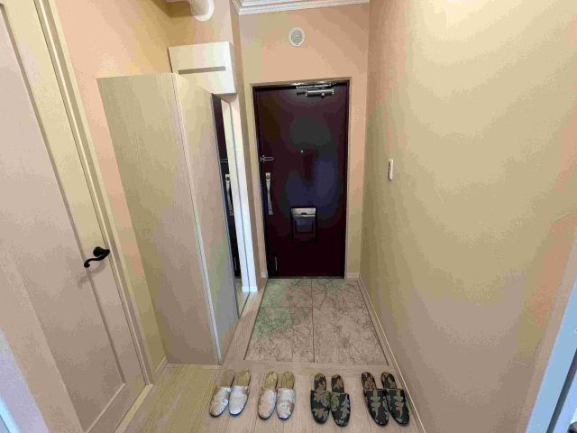 取手中央タウンE棟の玄関