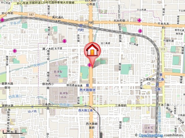 ハイツウエストロードの地図