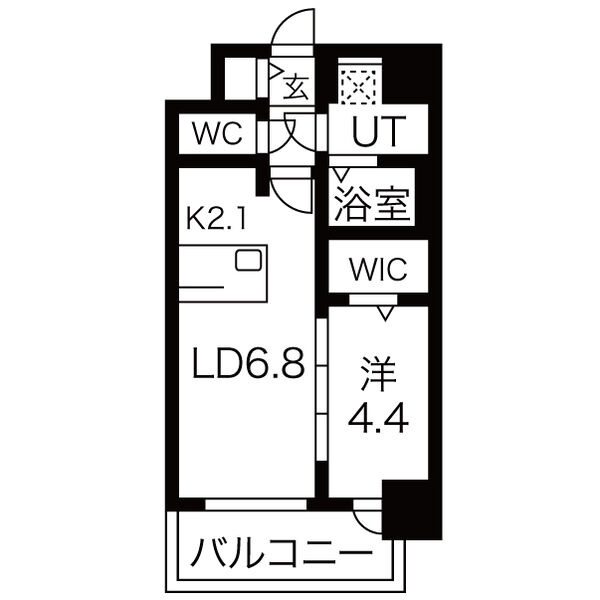 メイクスWアート今池Ⅲの間取り