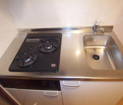 【キッチン】 | セントエルモ阿佐ヶ谷北 | 2口ガスシステムキッチン。