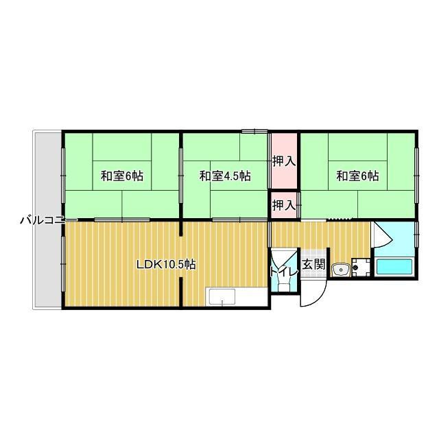 浪速コーポの間取り