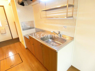 【キッチン】 | タウンコート旭 | ２口ガスコンロ設置可能なキッチン。