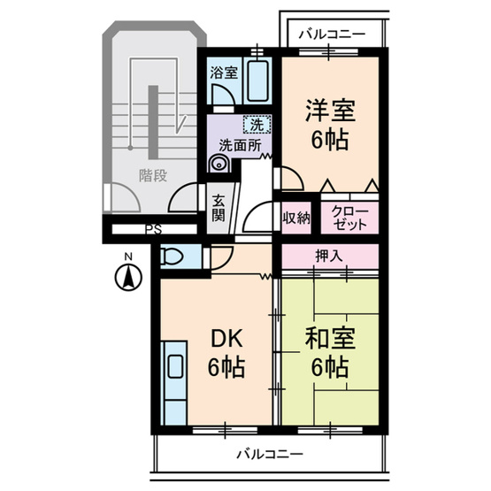 【間取り】 | クレール１８