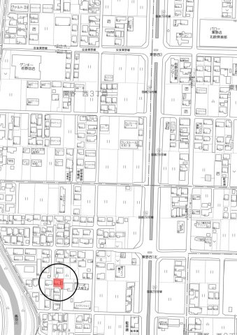 中古住宅　粟野西1丁目の地図