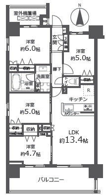 パレステージ西新井本町の間取り