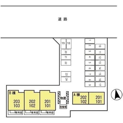 【区画図】 | グランモア緑 B