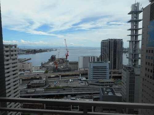 ライオンズタワー神戸旧居留地の展望|バルコニーからの眺望　※前回募集時／２０２３年９月の写真