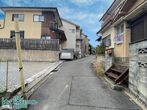 紫野大徳寺町　土地の前面道路含む現地写真
