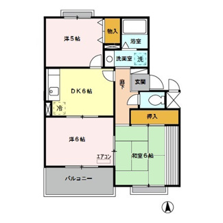 【間取り】 | ピュアコート　(2)弐番館