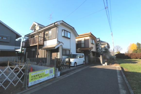 小平市小川町１丁目の外観|水回り集中設計で家事時短♪お料理をしながら洗濯もできる家事ラクプランです。