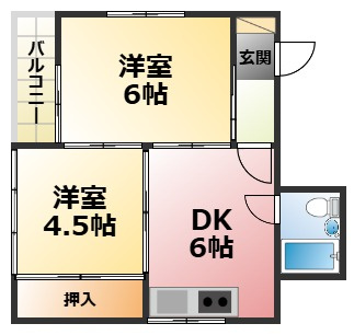ライフポケット甲子園の間取り