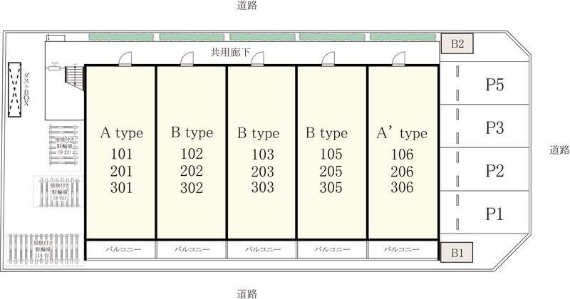 リブリ・花小金井 の区画図