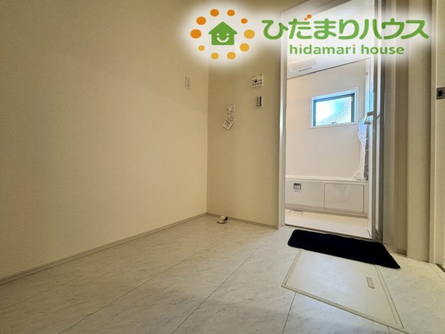 嵐山町志賀　第2　新築一戸建て　リーブルガーデン　01のランドリースペース|ランドリースペースがあるので、雨の日や花粉の時期でもお洗濯物が快適にできます★