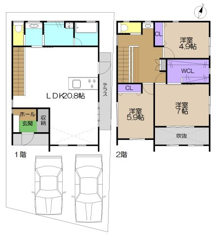 【間取り】 | 新築住宅　高知市小津町