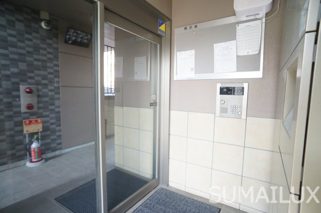 熊本市南区田井島１丁目の賃貸マンションのエントランス