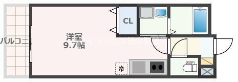 熊本市南区田井島１丁目の賃貸マンションの間取り