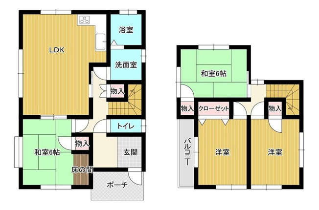 【間取り】 | ファミリーにもおすすめの4LDKです。