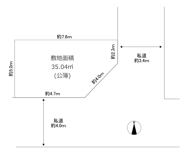 【区画図】 | 品川区中延4丁目中古戸建