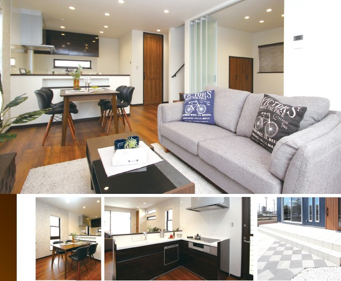 豊中市小曽根1丁目　新築戸建ての居間・リビング