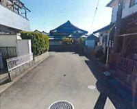 小田原市飯泉　中古一戸建ての前面道路含む現地写真|前面道路