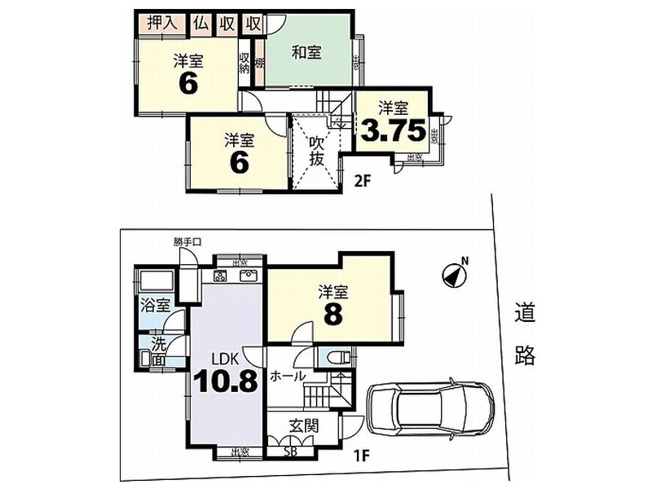 【間取り】 | 山科区日ノ岡坂脇町　中古戸建