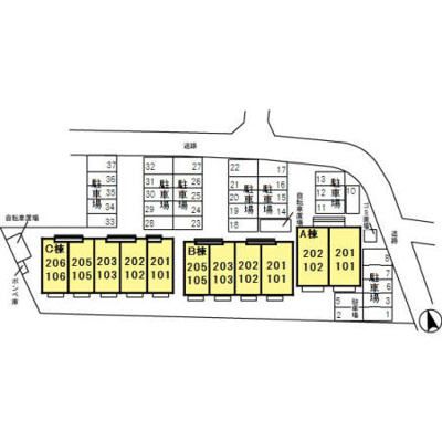 【区画図】 | リベルテ Ｃ