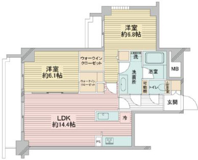 アドリーム笹塚の間取り