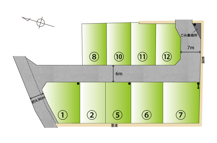 内原Ⅵ・新築戸建の区画図