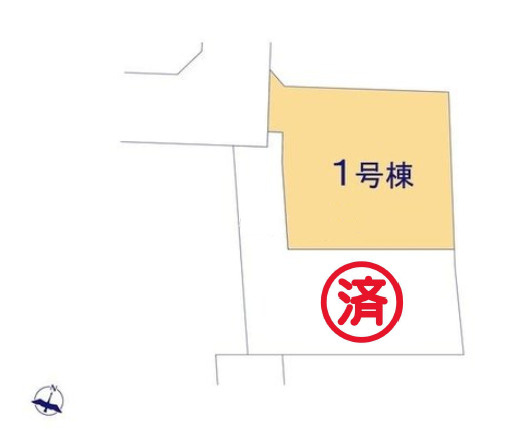 練馬区石神井台2丁目　太陽光×耐震　ZEH水準住宅の区画図