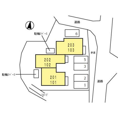 サンハイツ小菅ヶ谷の区画図