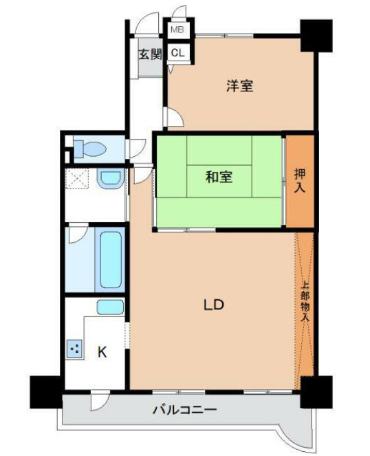 プレステージ飾磨駅前Ⅲの間取り