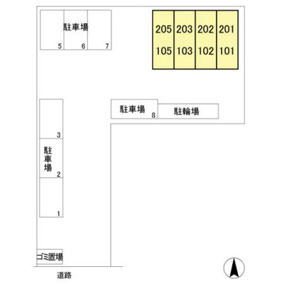 【区画図】 | ロイヤルハイツＦＵＪＩ