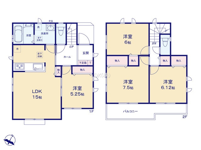 【間取り】 | 新築戸建／ふじみ野市富士見台（全1棟）