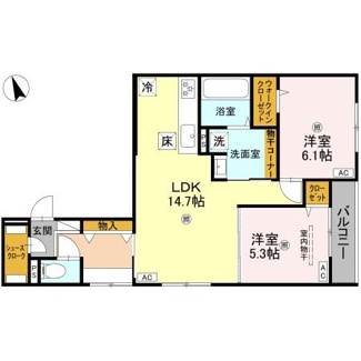 【間取り】 | パサログランデ羽衣