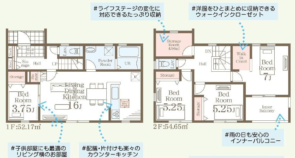 古河市下辺見　新築戸建6-1の間取り