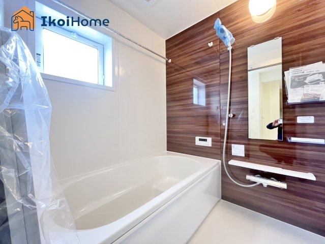 明石市松江　全2棟　2号棟　新築戸建の浴室|【ホームページに現地動画掲載中】●年中無休：当日予約可●1坪タイプの広々したユニットバスになります