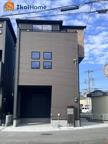明石市松江　全2棟　2号棟　新築戸建の外観|【ホームページに現地動画掲載中】●年中無休：当日予約可●陽当り良好♪駐車2台！リビング17帖！
