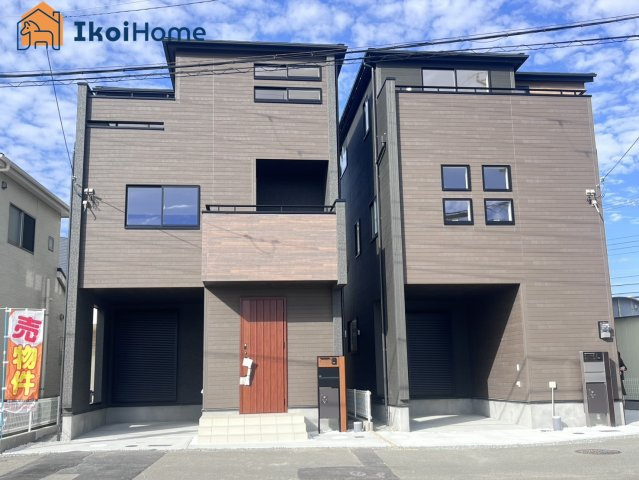 明石市松江　全2棟　2号棟　新築戸建の前面道路含む現地写真|【ホームページに現地動画掲載中】●年中無休：当日予約可●弊社は契約前に新築戸建の住宅診断が無料！