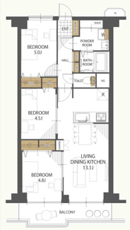 【間取り】 | 八尾志紀スカイハイツ