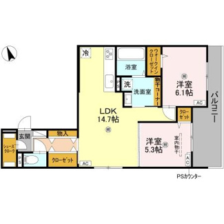 【間取り】 | パサログランデ羽衣