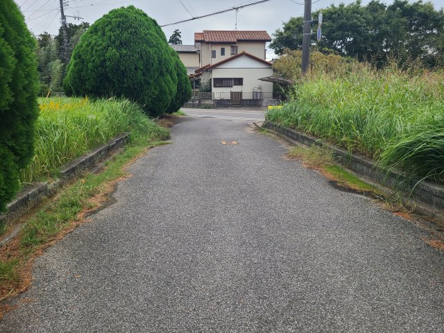 長生村七井土1966中古戸建の前面道路含む現地写真