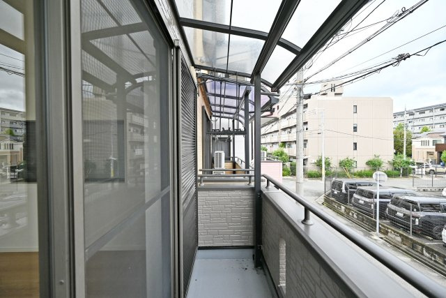 尼崎市食満5丁目中古戸建│4LDK+駐車1台可のバルコニー|2階北面バルコニーです。