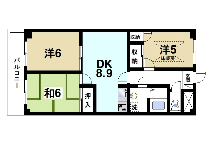グラン　ヴィクトワールの間取り|家族とゆったりと快適に過ごすことができます