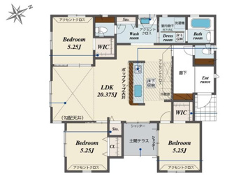 【間取り】 | 久喜市吉羽３丁目　新築分譲住宅