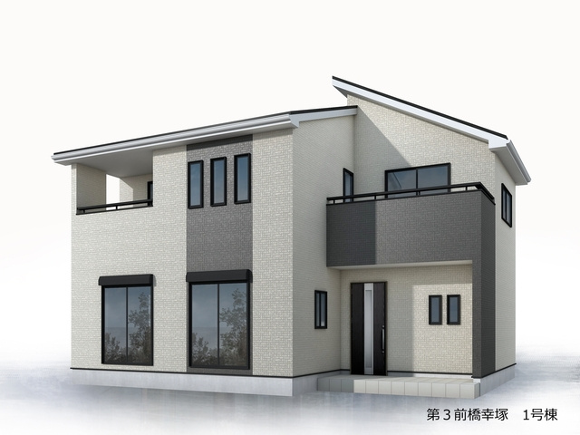 リーブルガーデンＳ第３前橋幸塚　１号棟の完成予想図|前橋市幸塚町に新築住宅を建築中です。以下写真は同社施工例になりますので参考としてご覧下さい。リーブルガーデンは高級感あるシンプルなデザインが特徴です♪
いつでも同仕様物件をご見学頂けます♪