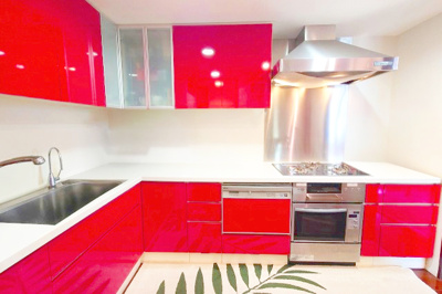 【キッチン】 | パークシティ成城Eコート | 食洗器、オーブン完備のシステムキッチン