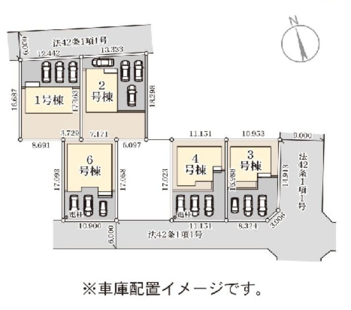 古河市下辺見　新築戸建6-6の区画図