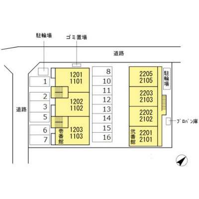 【区画図】 | パークコート砂川 壱・弐番館