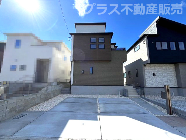 【外観】 | 福岡市東区高美台3丁目2期　2号棟（全2棟）【仲介手数料無料・0円】 | 現地写真。同じ物件を見るなら、プラス不動産販売にお任せ下さい。