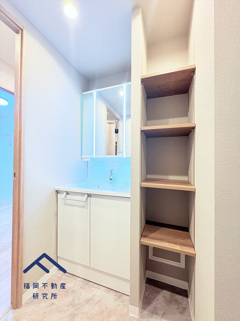 ローレルハイツ南福岡三号棟の独立洗面台